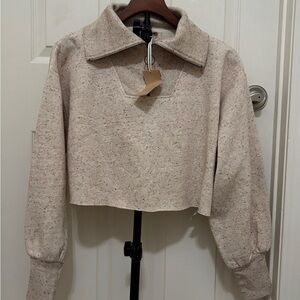 Sessùn Speckled Beige Pullover Sweater